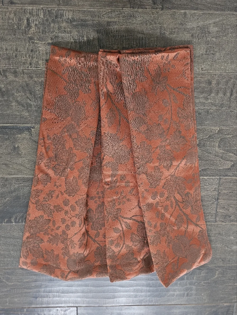 Vintage Lauren Ralph Lauren Campbell Jacquard Rust Copper Rectangular Tablecloth